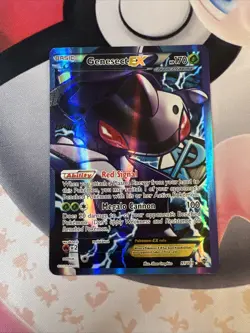 Pokemon TCG Genesect EX 97/101 Plasma Blast Black & White Holo Full Art Card - Image 2