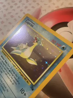 Lapras 10/62 Unlimited Fossil Holo Pokemon Card NM/DMG - Image 3