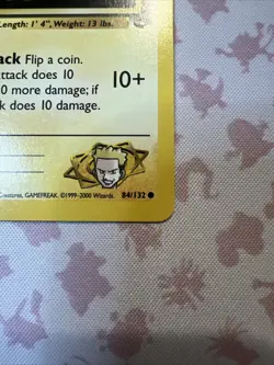 Lt Surges Pikachu 1st Edition 84/132 Regular Gym Vintage Pokemon TCG Card LP - Image 2