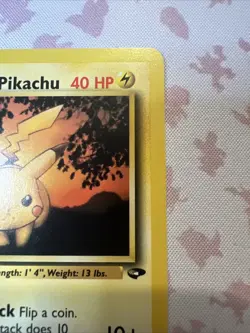 Lt Surges Pikachu 1st Edition 84/132 Regular Gym Vintage Pokemon TCG Card LP - Image 5