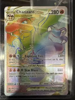 Pokemon TCG Charizard VSTAR Holo Card Brilliant Stars 174/172 Secret Rare - Image 1