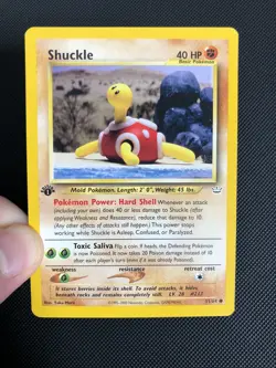 Shuckle 51/64 1st Edition Neo Revelation Common Pokemon Card 2000 WOTC Vintage - Image 4