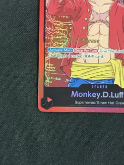 Monkey.D.Luffy ST01-001 Super Pre-Release Starter Deck 1 One Piece Card - Image 5