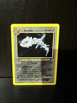 Pokemon Neo Genesis Steelix TCG Card 15/111 Unlimited Holo Rare, LP Condition - Image 1