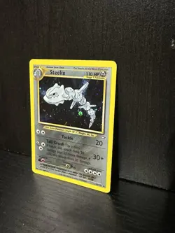 Pokemon Neo Genesis Steelix TCG Card 15/111 Unlimited Holo Rare, LP Condition - Image 2