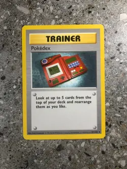 Pokemon TCG Cards SHADOWLESS Base Set Pokedex 87/102 Uncommon LP - Image 1