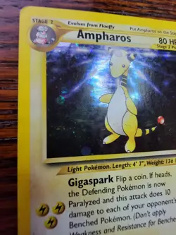MP! - Ampharos Holo - Neo Genesis Set #1/111 - Pokemon Card EXCELLENT CONDITION - Image 2