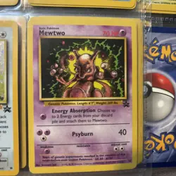 Pokemon Mewtwo Card 14 Black Star Promo 1999 2000 Wizards TCG Nintendo Vtg Rare - Image 2