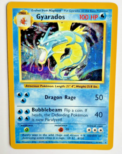 Pokemon TCG Gyarados Base Set 6/102 Holo 1999-2000 Wizards Base Set Rare Card - Image 1