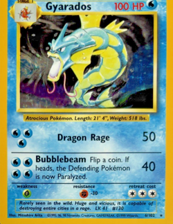 Pokemon TCG Gyarados Base Set 6/102 Holo 1999-2000 Wizards Base Set Rare Card - Image 2