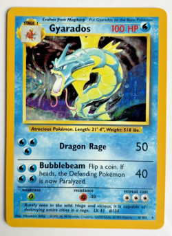 Pokemon TCG Gyarados Base Set 6/102 Holo 1999-2000 Wizards Base Set Rare Card - Image 5