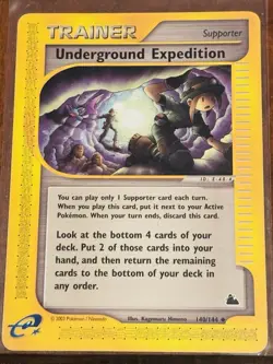 Underground Expedition 140/144 Skyridge Pokemon Card WoTC E-Reader - Image 1