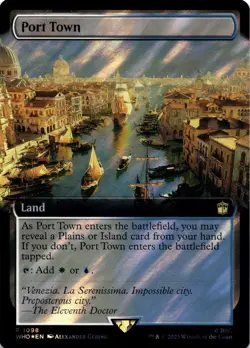 MTG Port Town (Extended Art) (Surge Foil) | NM Foil | Doctor Who {WHO} - Image 1