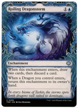 Roiling Dragonstorm (Showcase) - 0296 - Tarkir Dragonstorm - MTG - NM/M - Image 1