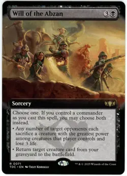 Will of the Abzan (Extended Art) - 0071 - Tarkir Dragonstorm - NM/M - Image 1
