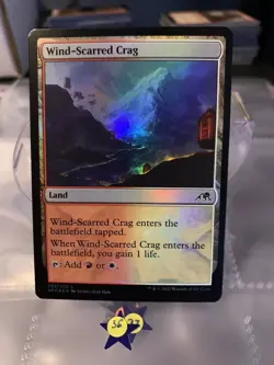 MTG *FOIL* Wind-Scarred Crag (282/572) Kamigawa Neon Dynasty NM - Image 1