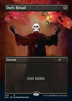 Mint/Near-Mint, English - 1 x MTG Dark Ritual - 1170 - Foil Secret Lair Drop Ser - Image 1