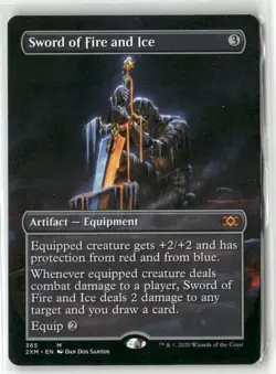 Magic the Gathering Sword of Fire and Ice Borderless Double Masters #365 - Image 1
