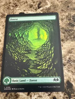 FOREST Magic MTG Wilds of Eldraine Foil Full Art - Image 1