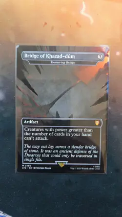 MTG - Bridge of Khazad-dum / Ensnaring Bridge, Lord of the Rings NM NON-Foil - Image 1