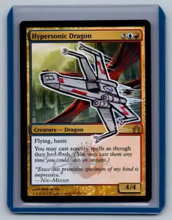 (622) Magic Hypersonic Dragon Signed + Altered LP Return to Ravnica I SHIP FAST - Image 1
