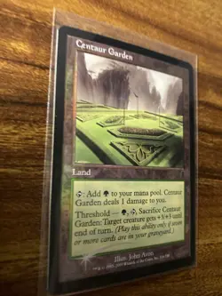 MTG✨CENTAUR GARDEN FOIL✨Odyssey MINT Uncommon LAND 2001 J. Avon Artwork UNPLAYED - Image 3