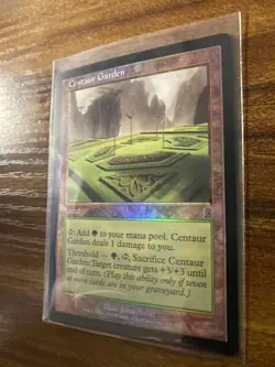 MTG✨CENTAUR GARDEN FOIL✨Odyssey MINT Uncommon LAND 2001 J. Avon Artwork UNPLAYED - Image 4