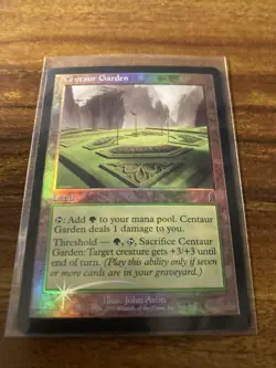 MTG✨CENTAUR GARDEN FOIL✨Odyssey MINT Uncommon LAND 2001 J. Avon Artwork UNPLAYED - Image 5
