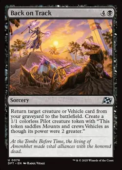 1x Back on Track - Foil NM Eng MTG - Aetherdrift - Image 1