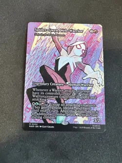 MTG Spider-Gwen, Web-Warrior (Borderless) (24) | NM | Marvel Eternal {MAR} - Image 1