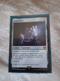 Genji Glove-MTG-Final Fantasy-Non Foil-258 MINT PACK FRESH - Image 1