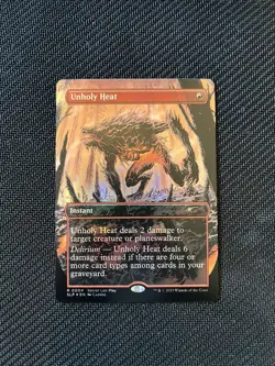 Unholy Heat #4 (Borderless Foil) MtG: Secret Lair Showdown - Image 1