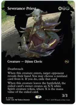 Severance Priest (Borderless) - 0369 - Tarkir Dragonstorm - NM/M - Image 1