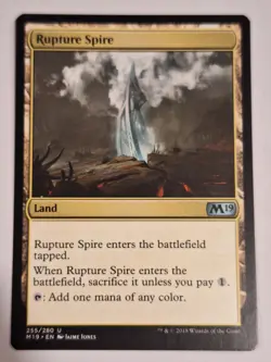 Rupture Spire - Magic 2019 Core Set M19 - Magic the Gathering MTG Nice! - Image 1