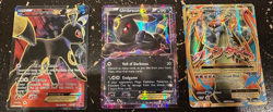 Pokemon TCG lot 3X Umbreon Ex Full Art + Holo Fates Collide, M Charizard Ex HP - Image 1