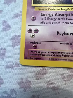 Pokemon Mewtwo Promo #3 - Kids WB Movie 1999 - WOTC Black Star - NM/LP - Image 3