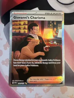 Pokemon 151 Giovanni's Charisma SAR 204/165 English NM PACK FRESH - Image 1