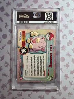 2000 Topps Chrome CHANSEY #113 TV Animation Edition Series 2 Pokemon Foil PSA 10 - Image 2