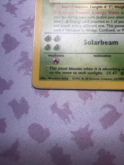 Pokemon TCG Venusaur 15/102 Base Set Unlimited Holo Rare HP - Image 5