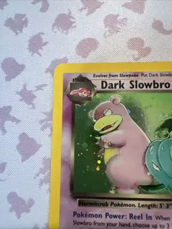 Dark Slowbro 12/82 Pokemon TCG Team Rocket Unlimited Holo LP/MP - Image 4