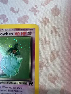 Dark Slowbro 12/82 Pokemon TCG Team Rocket Unlimited Holo LP/MP - Image 5
