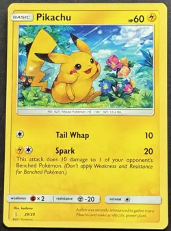 Pokemon: Pikachu 29/30 - Sun & Moon Trainer Kit Alolan Raichu & Lycanroc LP - Image 1