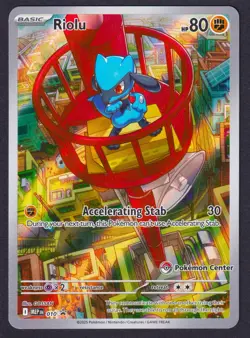 Pokemon - Riolu - MEP 010 - Pokemon Center Exclusive Promo - Mega Evolution - Image 1