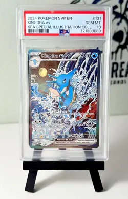 2024 POKEMON SVP EN-SV BLACK STAR PROMO #131 KINGDRA EX PSA 10 - Image 1