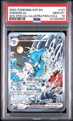 2024 POKEMON SVP EN-SV BLACK STAR PROMO #131 KINGDRA EX PSA 10 - Image 3