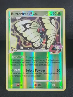 Pokemon TCG Butterfree FB 17/147 Supreme Victors Reverse Holo Rare LP/NM - Image 1