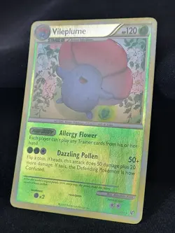 Pokemon TCG Vileplume - 24/90 - Rare - Reverse Holo - Undaunted NM - Image 2