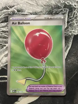 Pokemon TCG Air Balloon 166/132 Full Art NM Mega Evolutions - Image 1