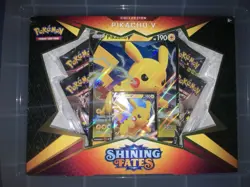 Pokemon TCG: Shining Fates Pikachu V Collection Box: NEW FACTORY SEALED - Image 3