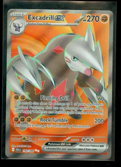 Pokemon EXCADRILL EX 160/086 - Black Bolt - ULTRA RARE FULL ART - MINT - Image 1